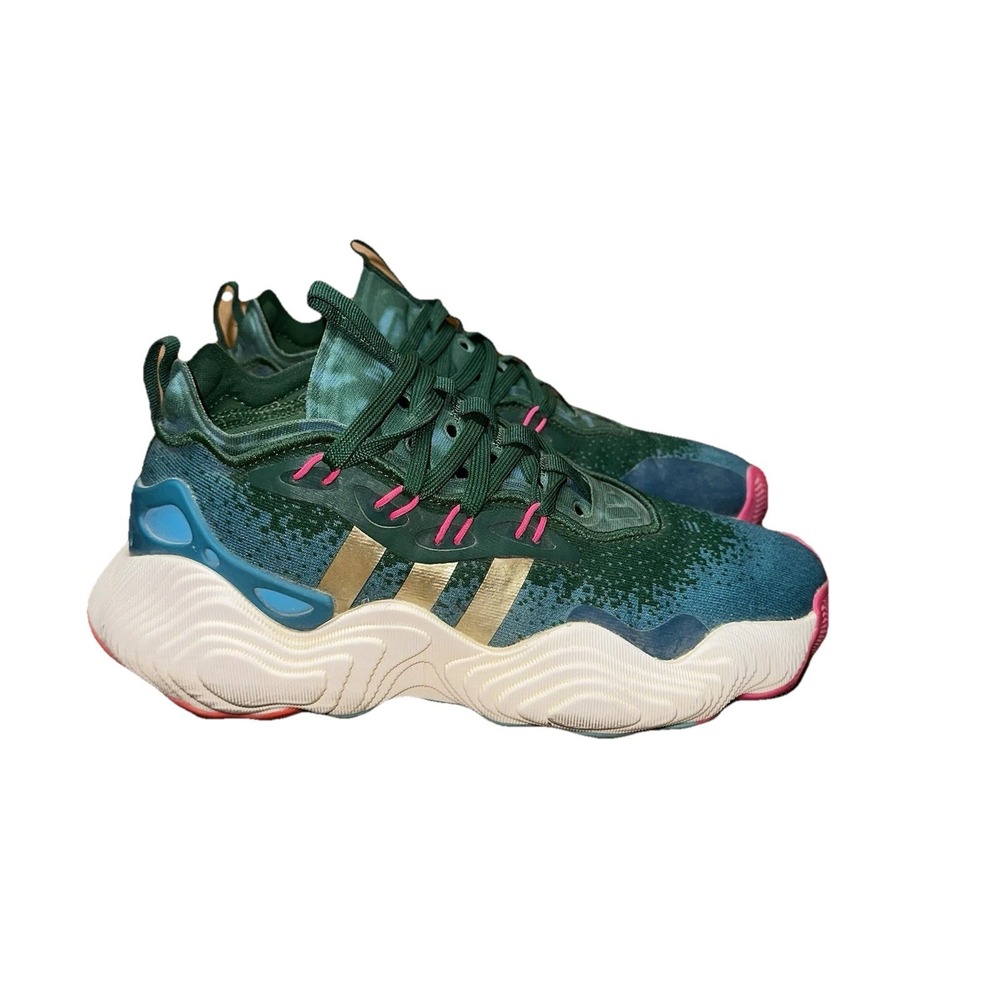 Adidas Trae Young 3 Olympics '96 Green Basketball Shoes Unisex Youth‎ Kids 5 EUC